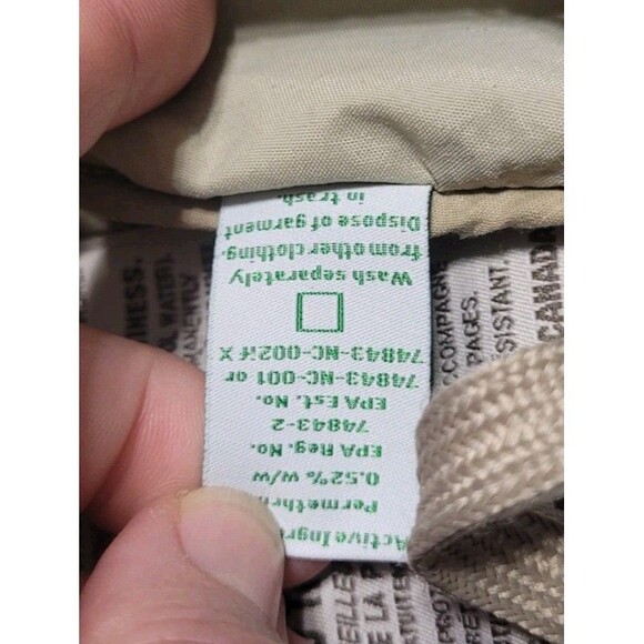 RARE Tilley LTM6 IS 7 1/4 Insect Shield Airflo Sun Hat Hiking With NECK FLAP Tan - Picture 8 of 10